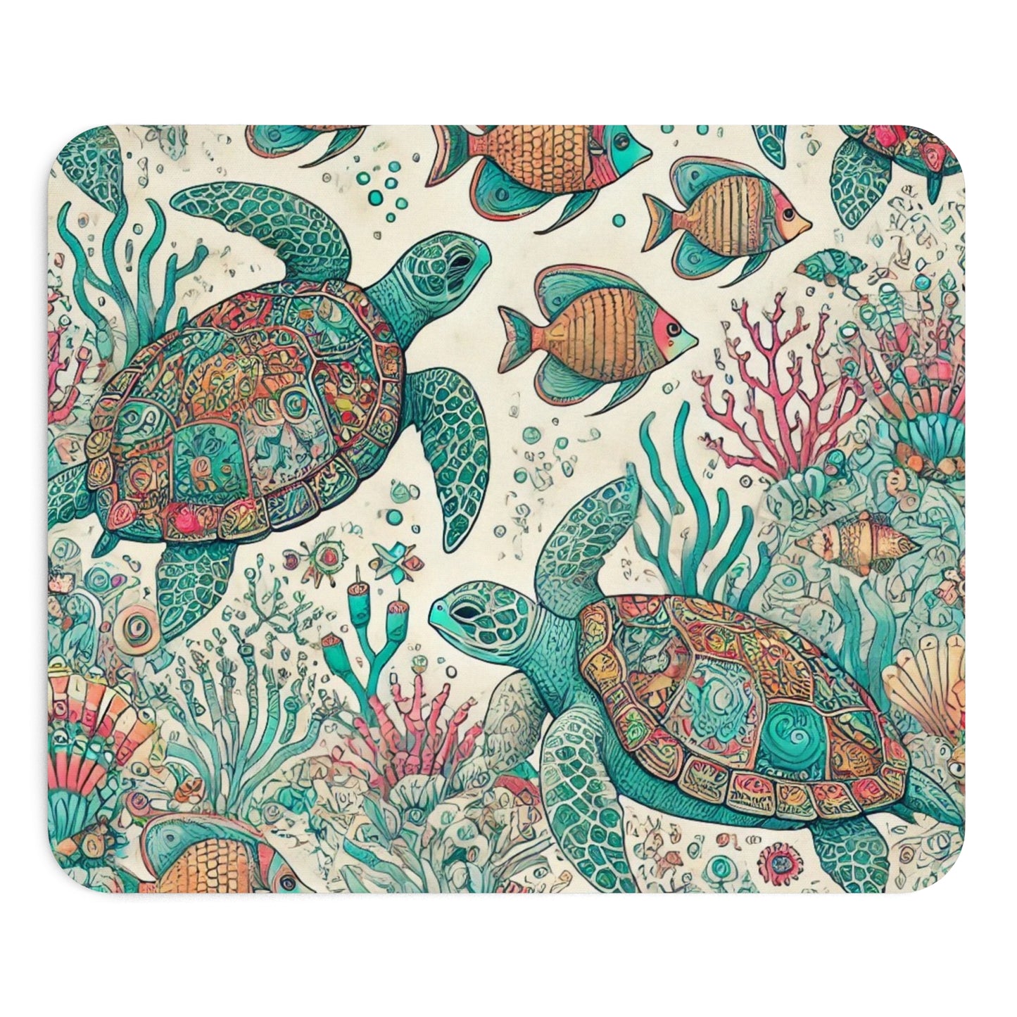 Turtle Swimming Mousepad