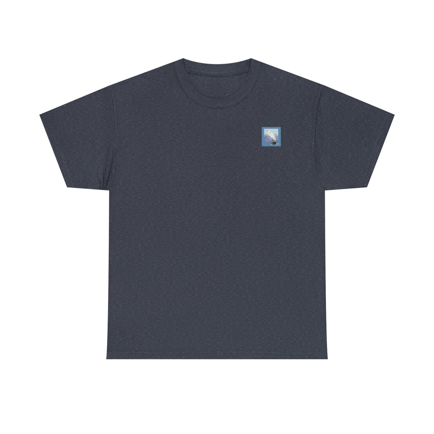 White Egret- Amazing Unisex Heavy Cotton Short Sleeve Tee Shirts!