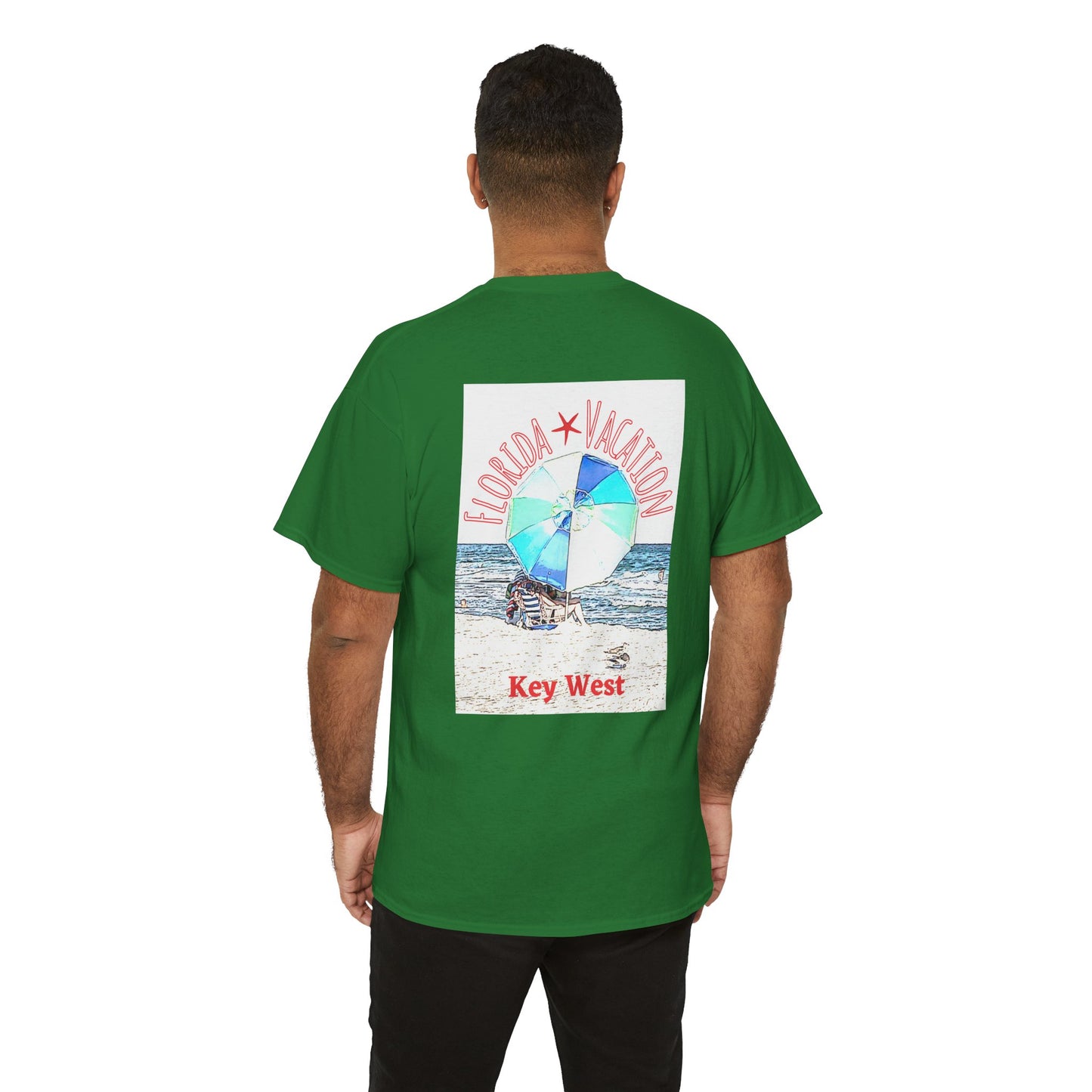 Florida Vacation Key West - Amazing Unisex Heavy Cotton Short Sleeve Tee Shirts!