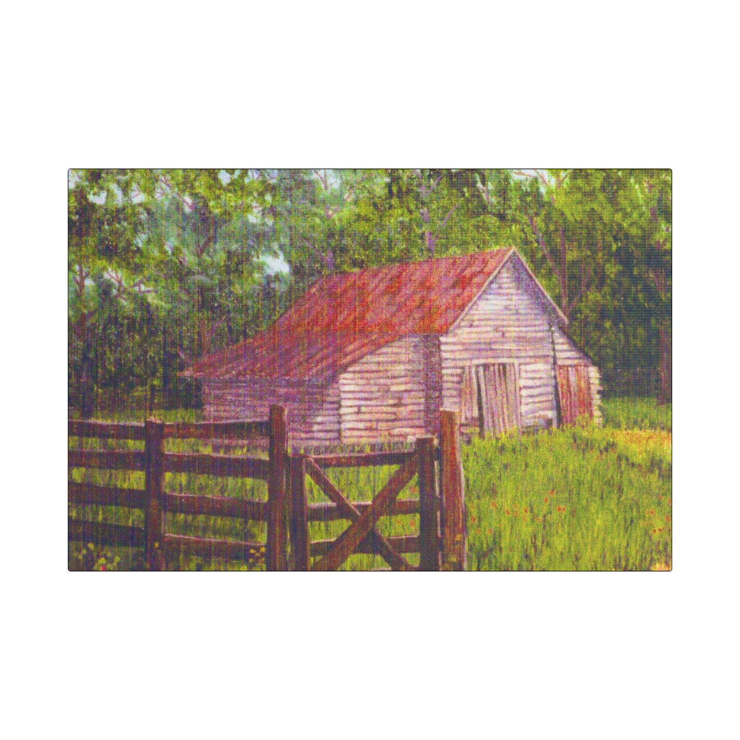 Dawsonville Barn- Art- Gallery Wrapped- Satin Stretched Canvas Gallery Wraps - No Frame Needed