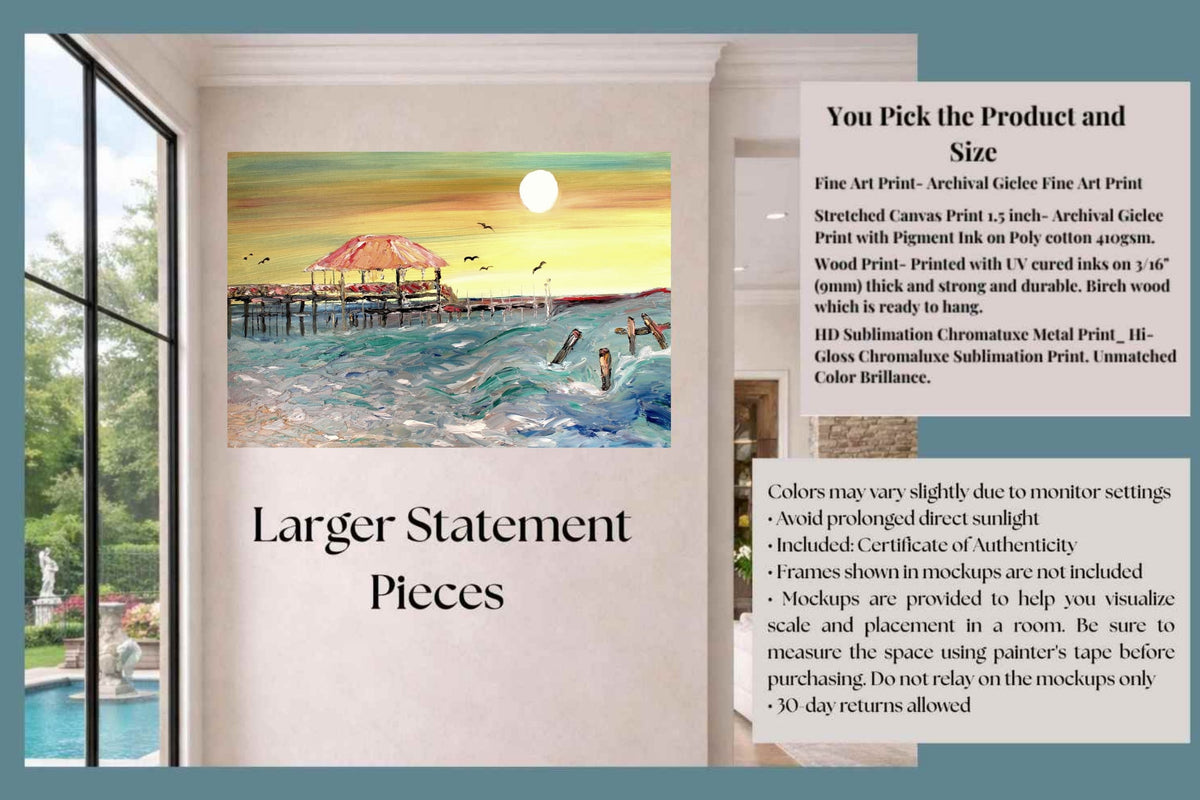 Can't Get Enough of The Mississippi Gulf Coast-Giclee Paper- Wood- Metal- Canvas