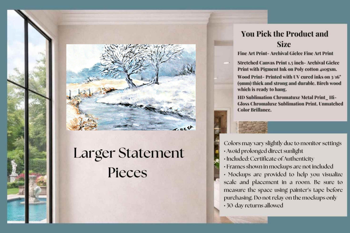 Watson Creek| Mountain Creek Art| Teresa Johnson Art| Giclee Paper- Wood- Metal- Canvas