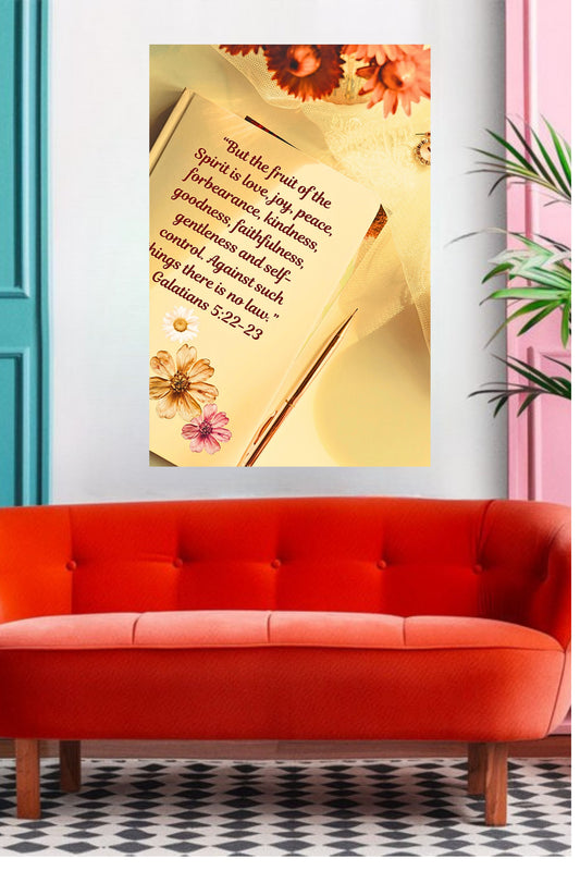 The Fruit of the Spirit Sign| Inspirational Art Sign| Prints Canvas Wood or Metal Art
