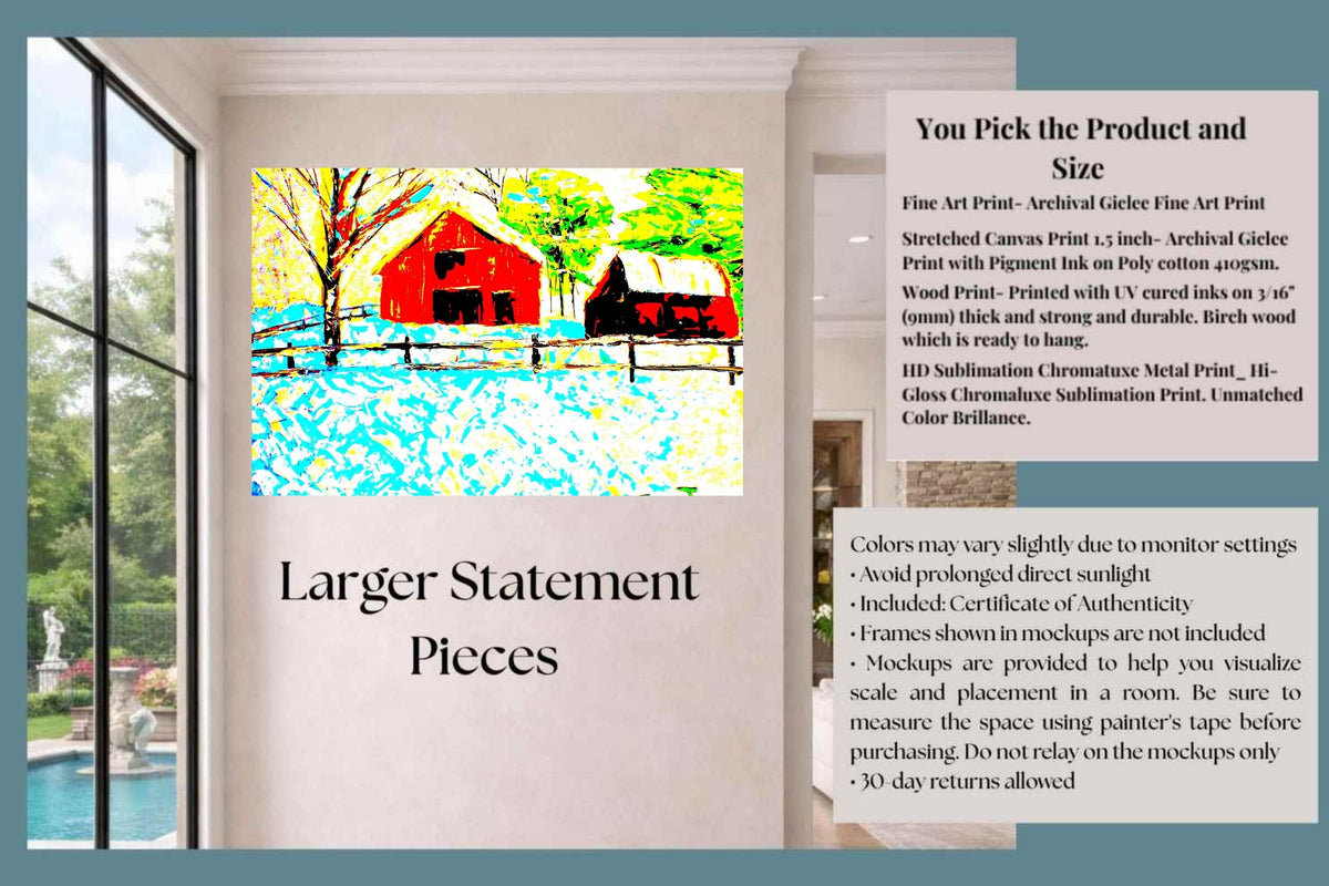 Forsyth Barns| Giclee Paper- Wood- Metal- Canvas