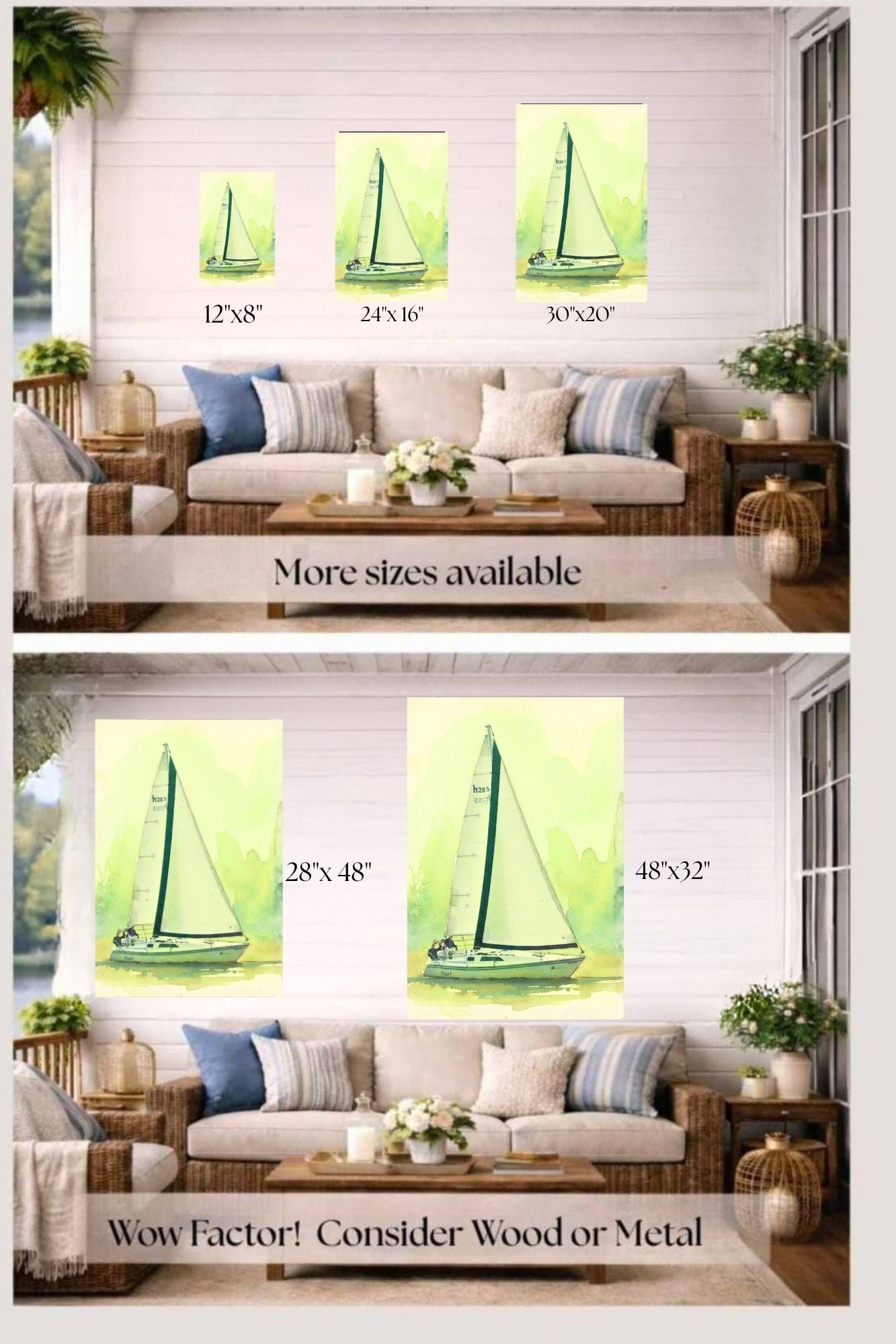 Sailing Boat Race| Water Sports Art| Giclee Paper- Wood- Metal- Canvas