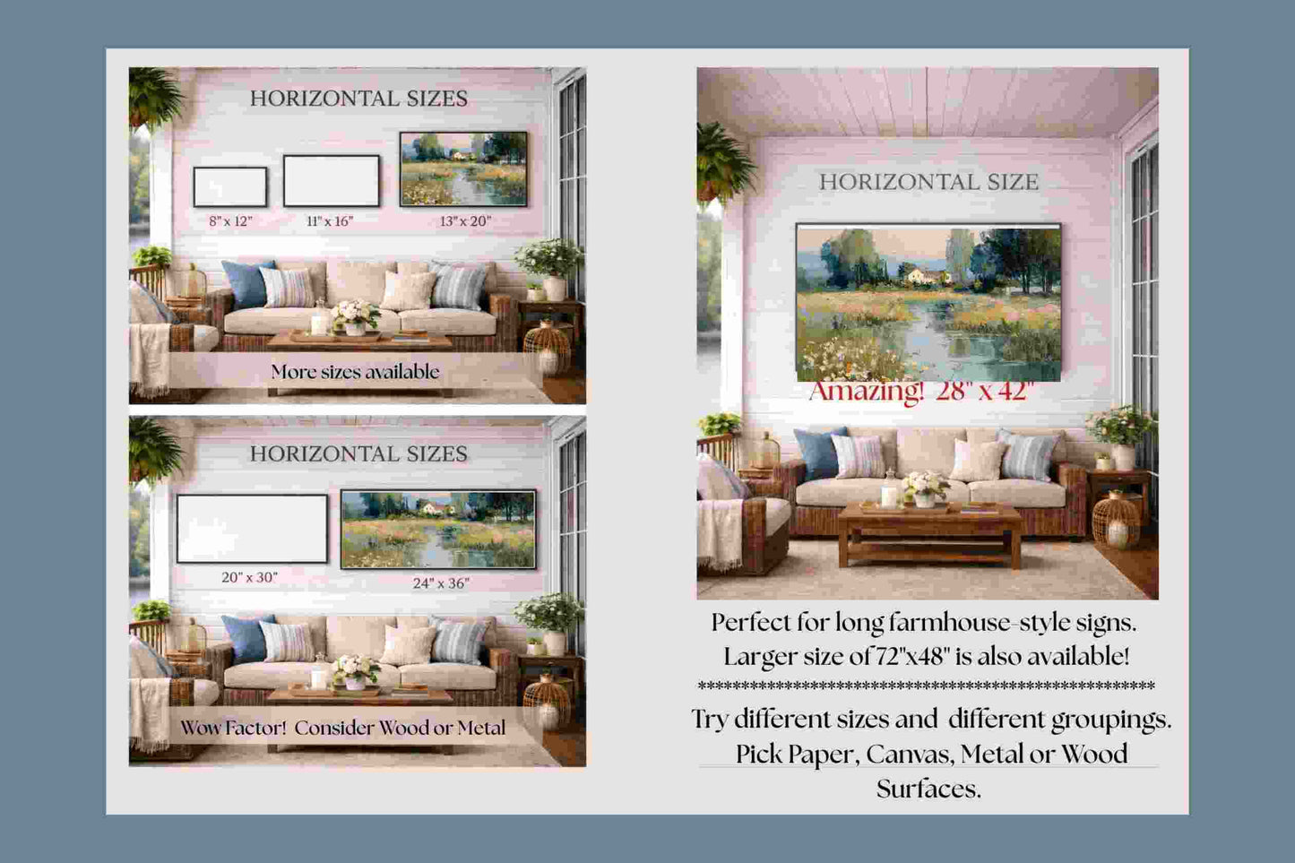 Gentle Waters Cottage |Impressionist Print| Stream and Wildflower Art| Cottage Garden Wall Art| Giclée on Canvas, Wood, Metal & Fine Art Paper