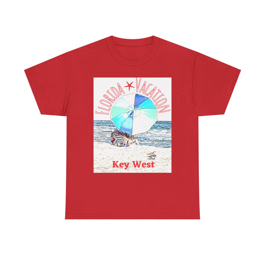 Florida Vacation Key West - Amazing Unisex Heavy Cotton Tee