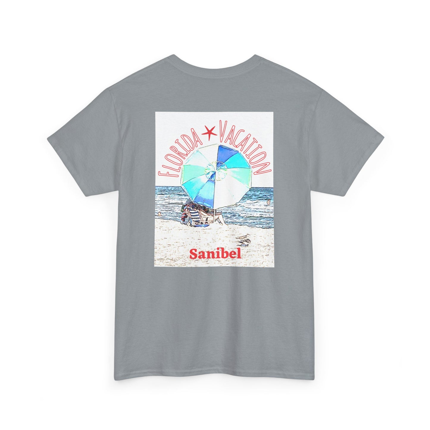 Florida Vacation Sanibel - Amazing Unisex Heavy Cotton Short Sleeve Tee Shirts!