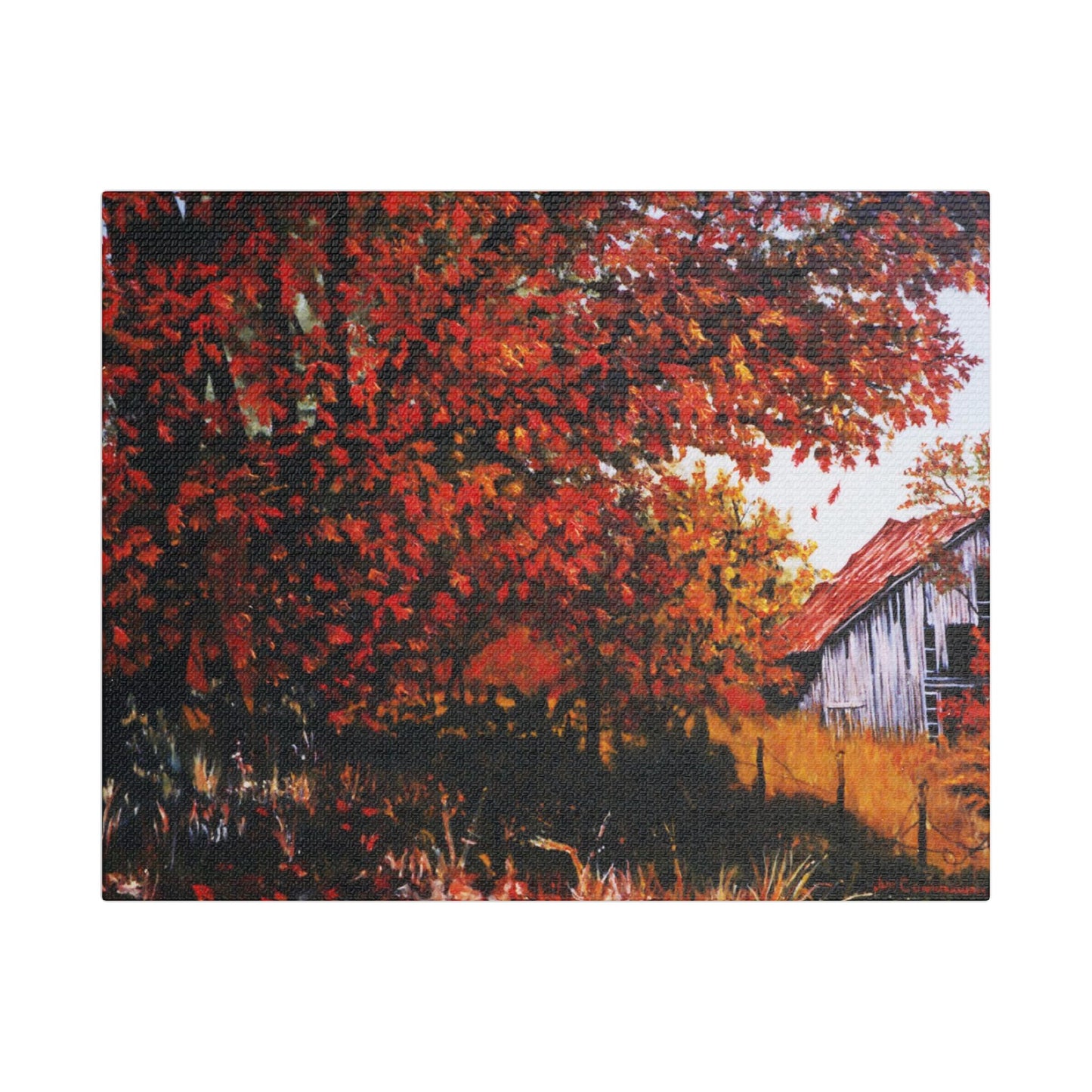 The Barn- Art- Gallery Wrapped- Satin Stretched Canvas Gallery Wraps - No Frame Needed