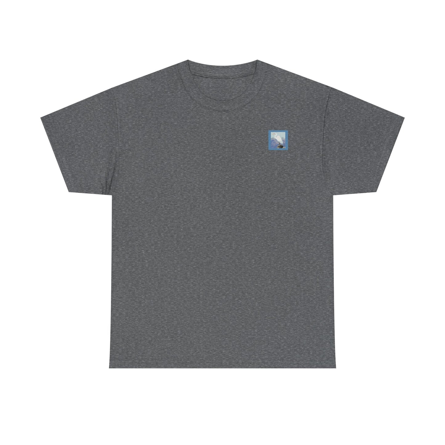 White Egret- Amazing Unisex Heavy Cotton Short Sleeve Tee Shirts!