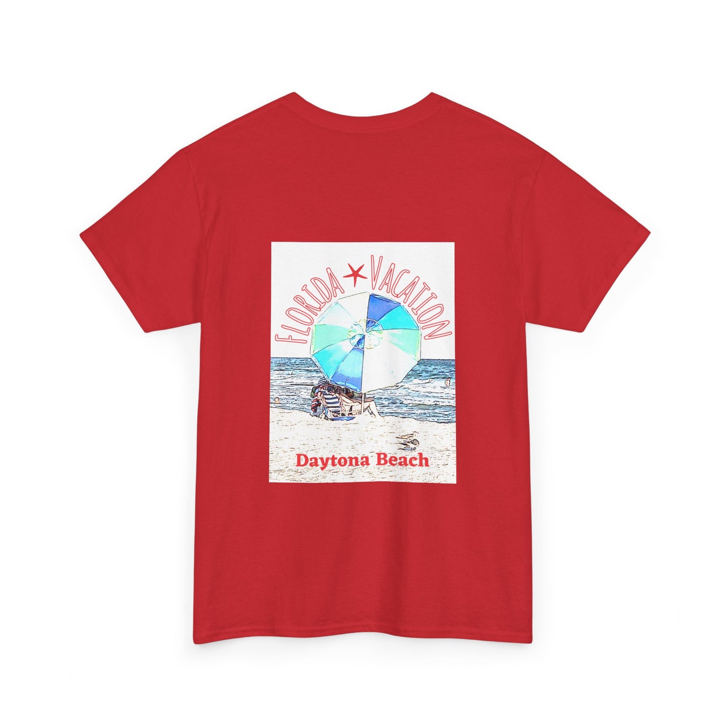 Florida Vacation Daytona Beach - Amazing Quality Unisex Heavy Cotton Short Sleeve Tee Shirts!