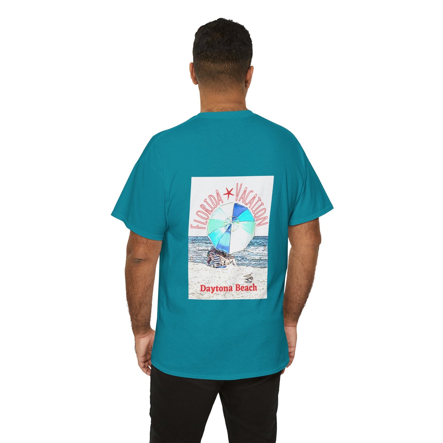 Florida Vacation Daytona Beach - Amazing Quality Unisex Heavy Cotton Short Sleeve Tee Shirts!