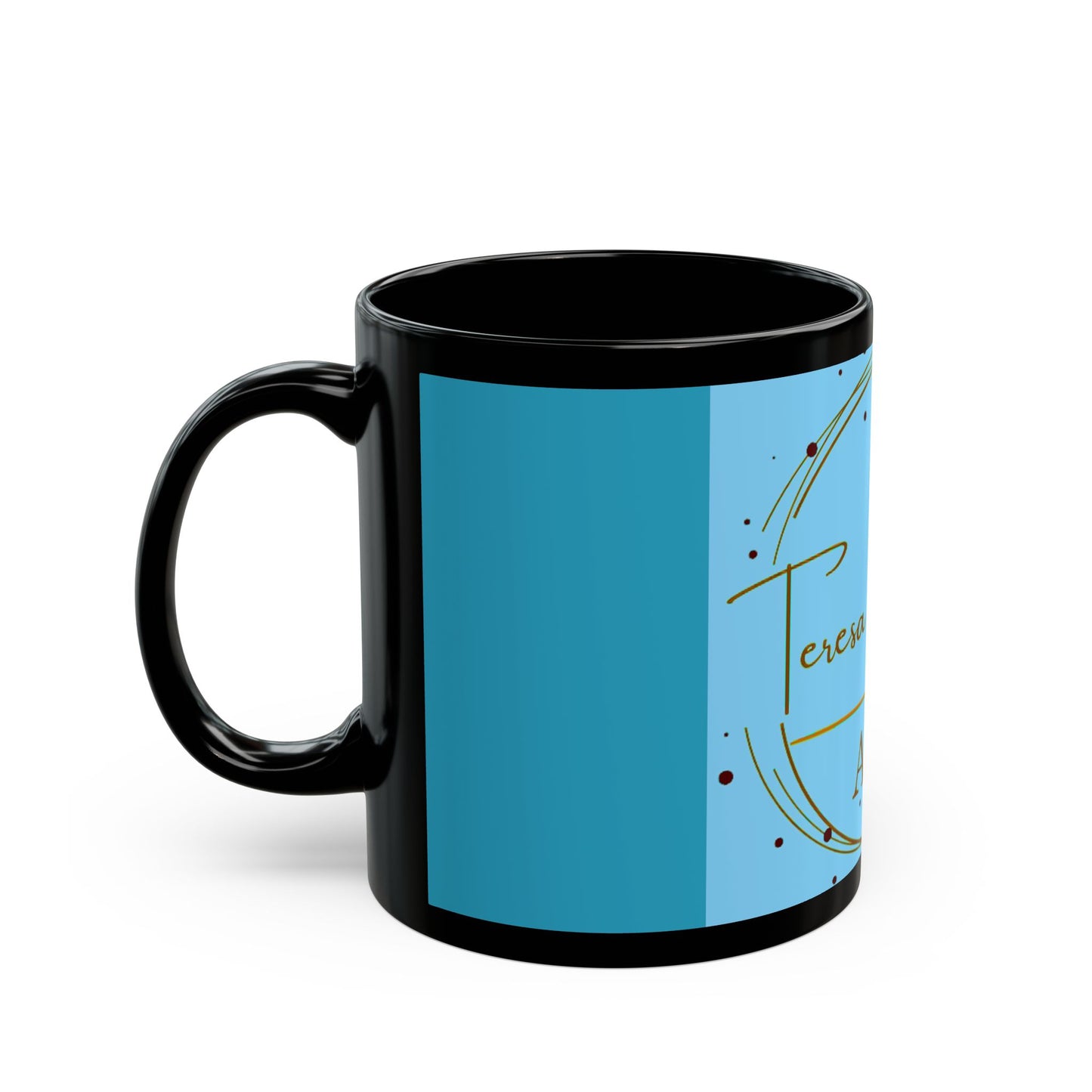 Teresa Johnson Art - 11 oz or 15 oz Ceramic Black Mugs