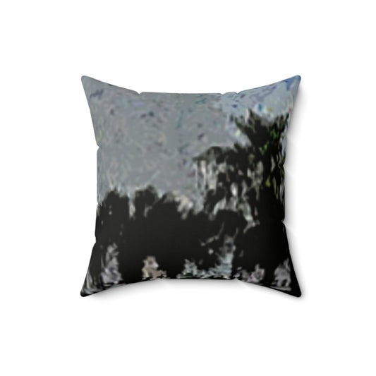 Beach from Above  Faux Suede Square Pillow