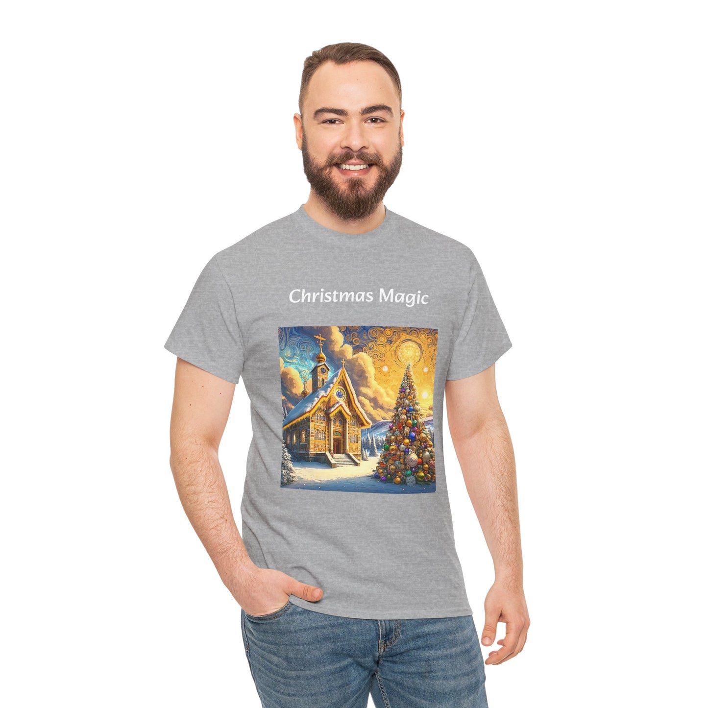 Magic Christmas Amazing Unisex Heavy Cotton Short Sleeve Tee Shirts!