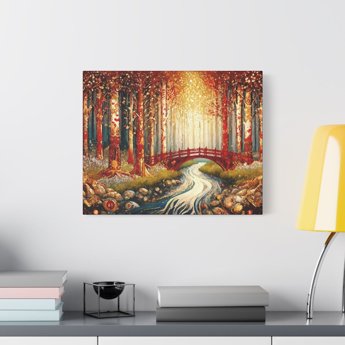 Magical Forest- Art- Gallery Wrapped- Satin Stretched Canvas Gallery Wraps - No Frame Needed