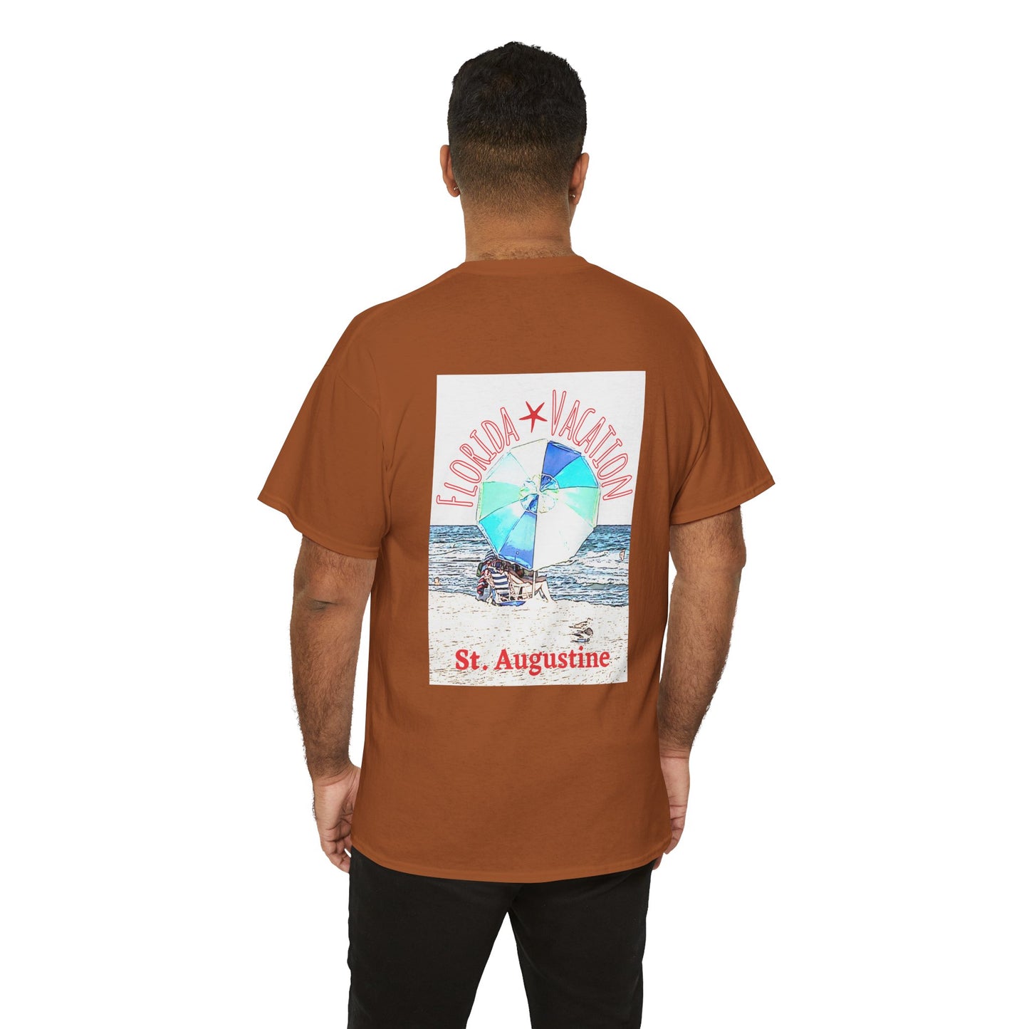 Florida Vacation St. Augustine- Amazing Unisex Heavy Cotton Short Sleeve Tee Shirts!