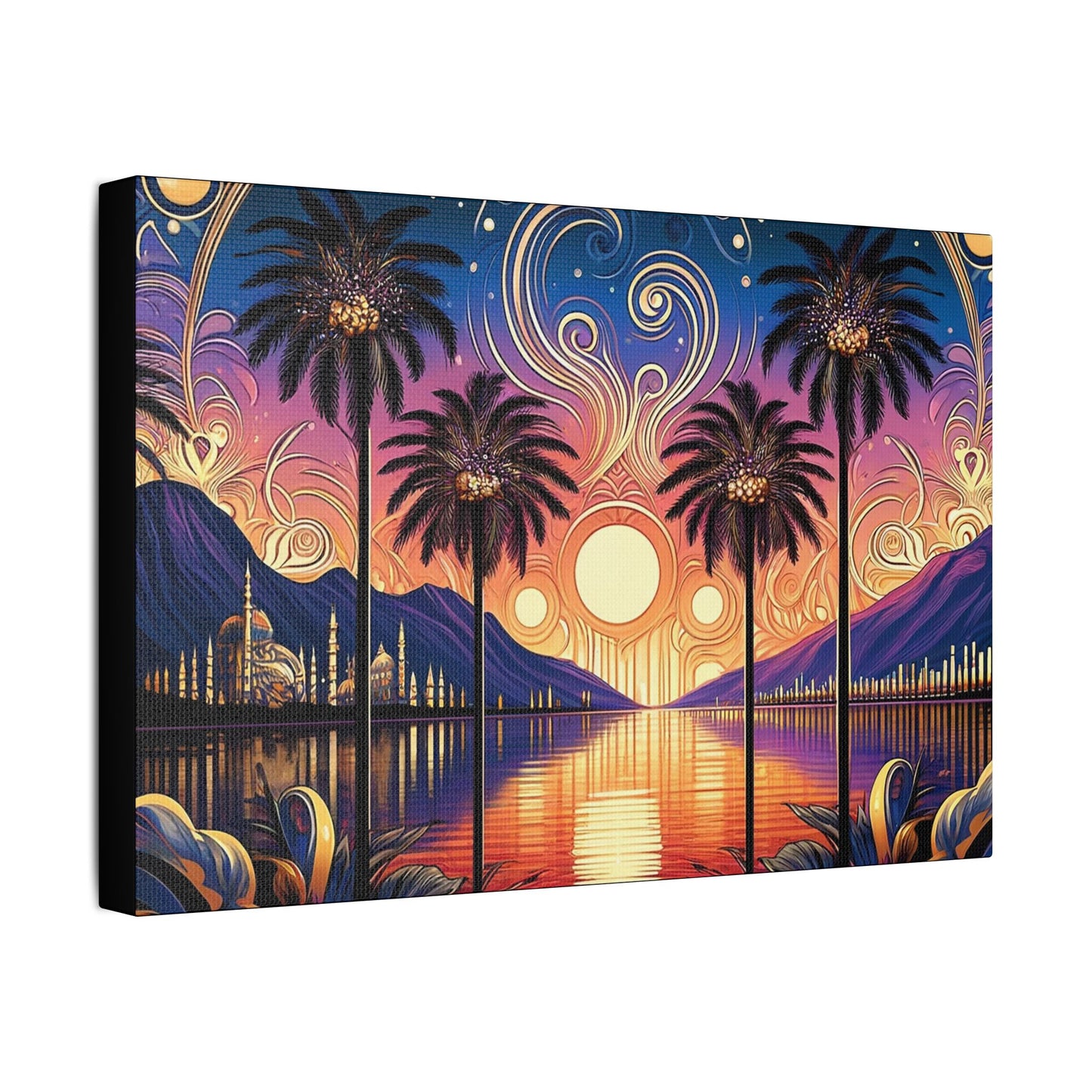 Tropical Dream- Art- Gallery Wrapped- Satin Stretched Canvas Gallery Wraps - No Frame Needed