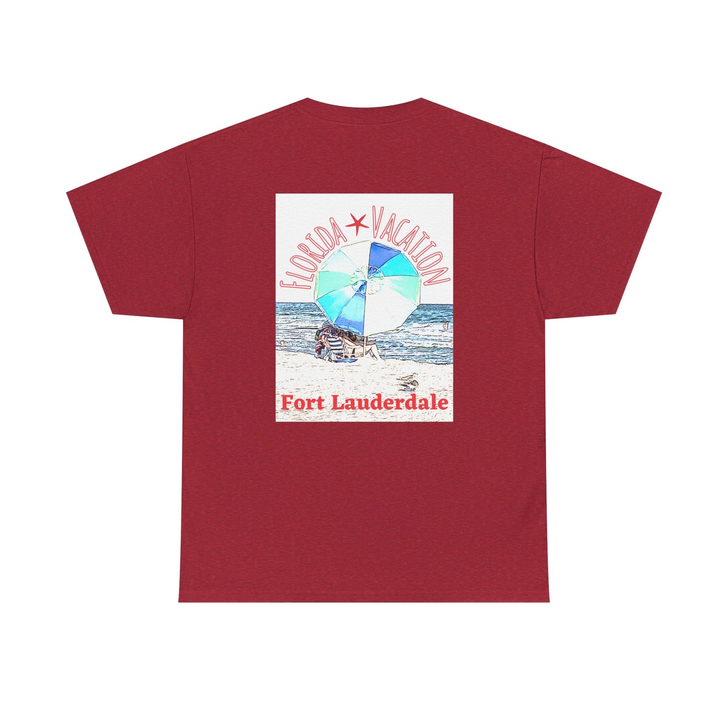 Florida Vacation Fort Lauderdale - Amazing Unisex Heavy Cotton Short Sleeve Tee Shirts!