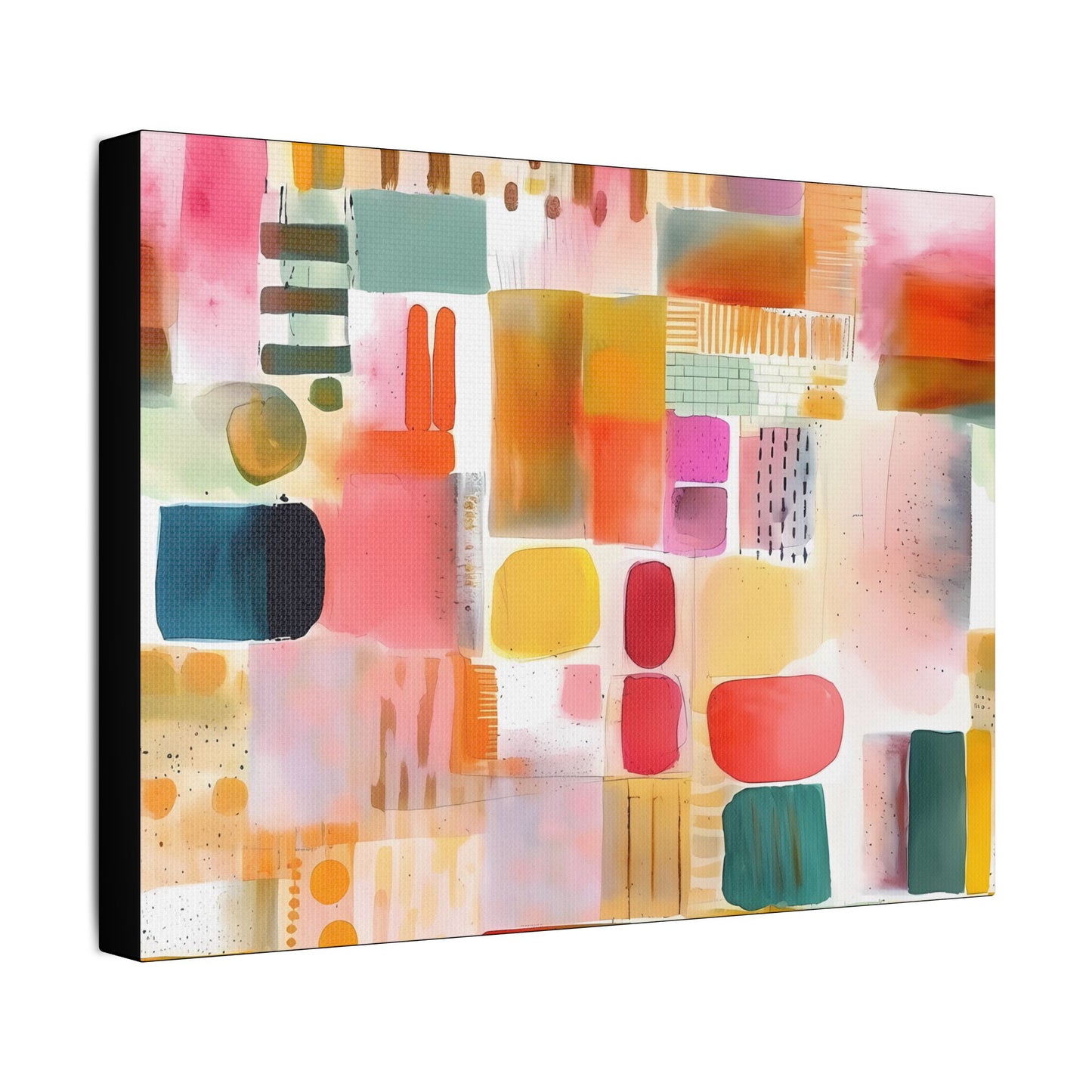 Abstract Space- Art- Gallery Wrapped- Satin Stretched Canvas Gallery Wraps - No Frame Needed