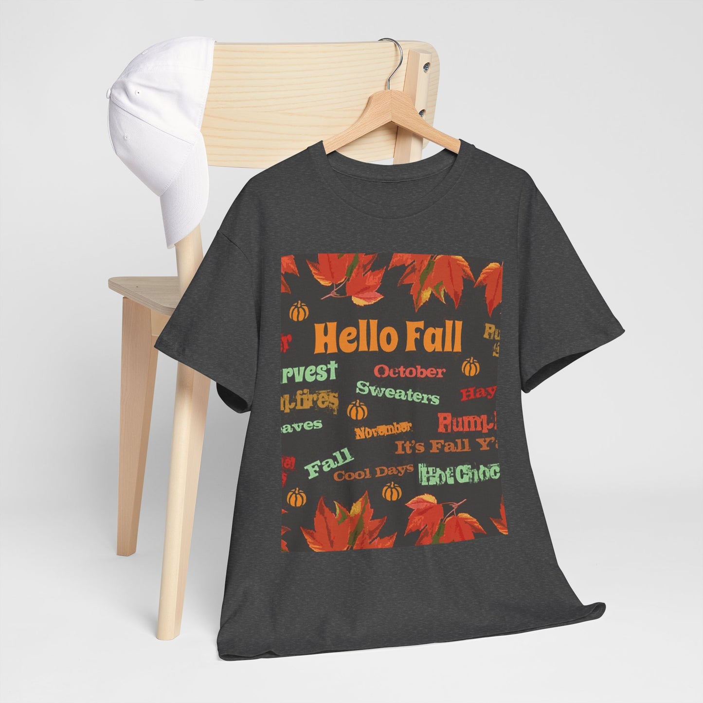 Hello Fall -Amazing Unisex Heavy Cotton Short Sleeve Tee Shirts!