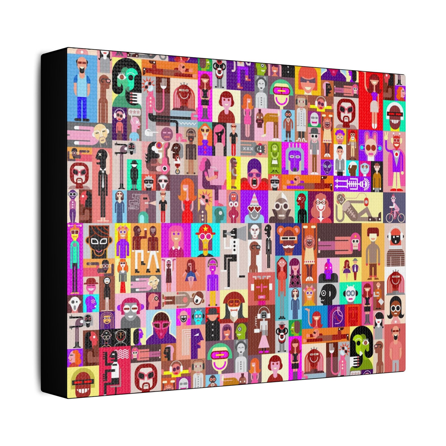 Portraits Art- Gallery Wrapped- Satin Stretched Canvas Gallery Wraps - No Frame Needed