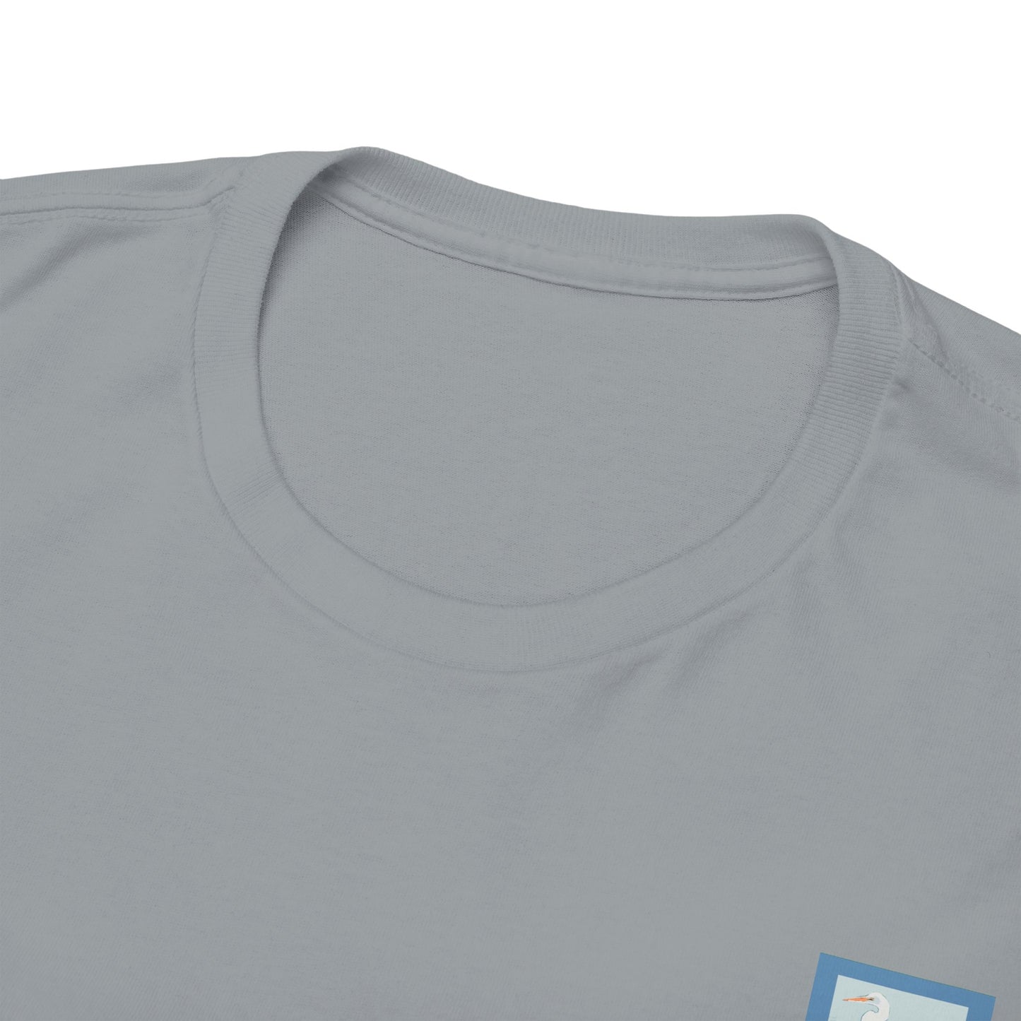 White Egret- Amazing Unisex Heavy Cotton Short Sleeve Tee Shirts!
