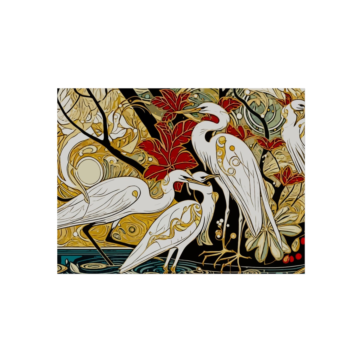 Gorgeous Birds- Art- Giclée Technique Fine Art Posters- No Frame