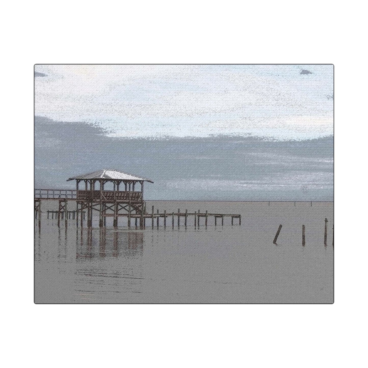 Peaceful Seas- Art- Gallery Wrapped- Satin Stretched Canvas Gallery Wraps - No Frame Needed