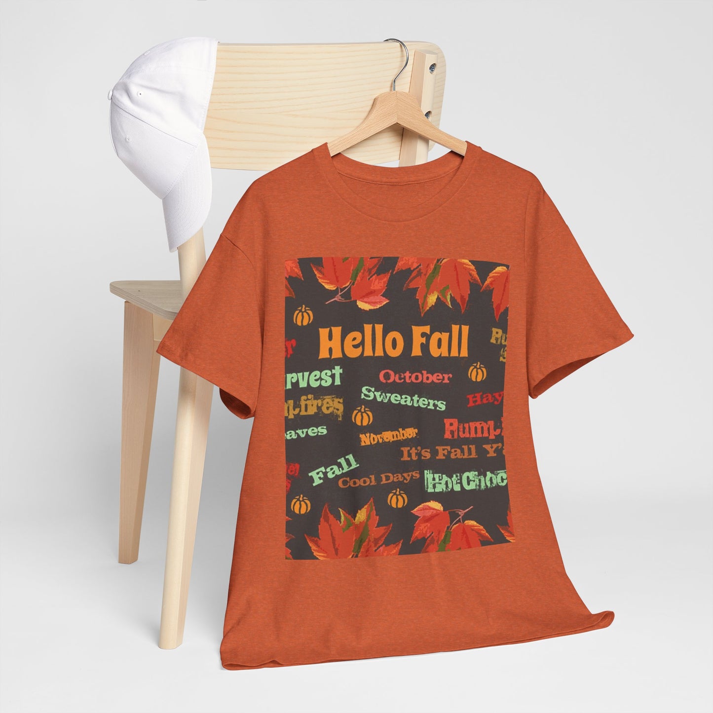 Hello Fall -Amazing Unisex Heavy Cotton Short Sleeve Tee Shirts!
