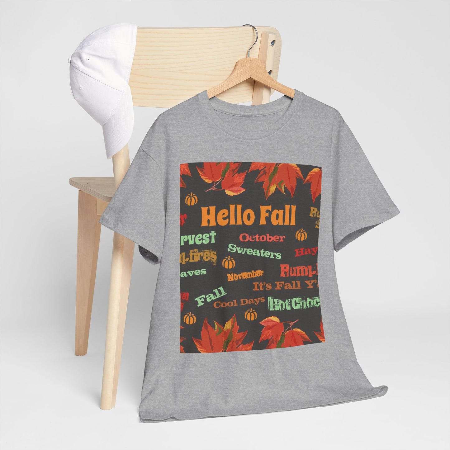 Hello Fall -Amazing Unisex Heavy Cotton Short Sleeve Tee Shirts!