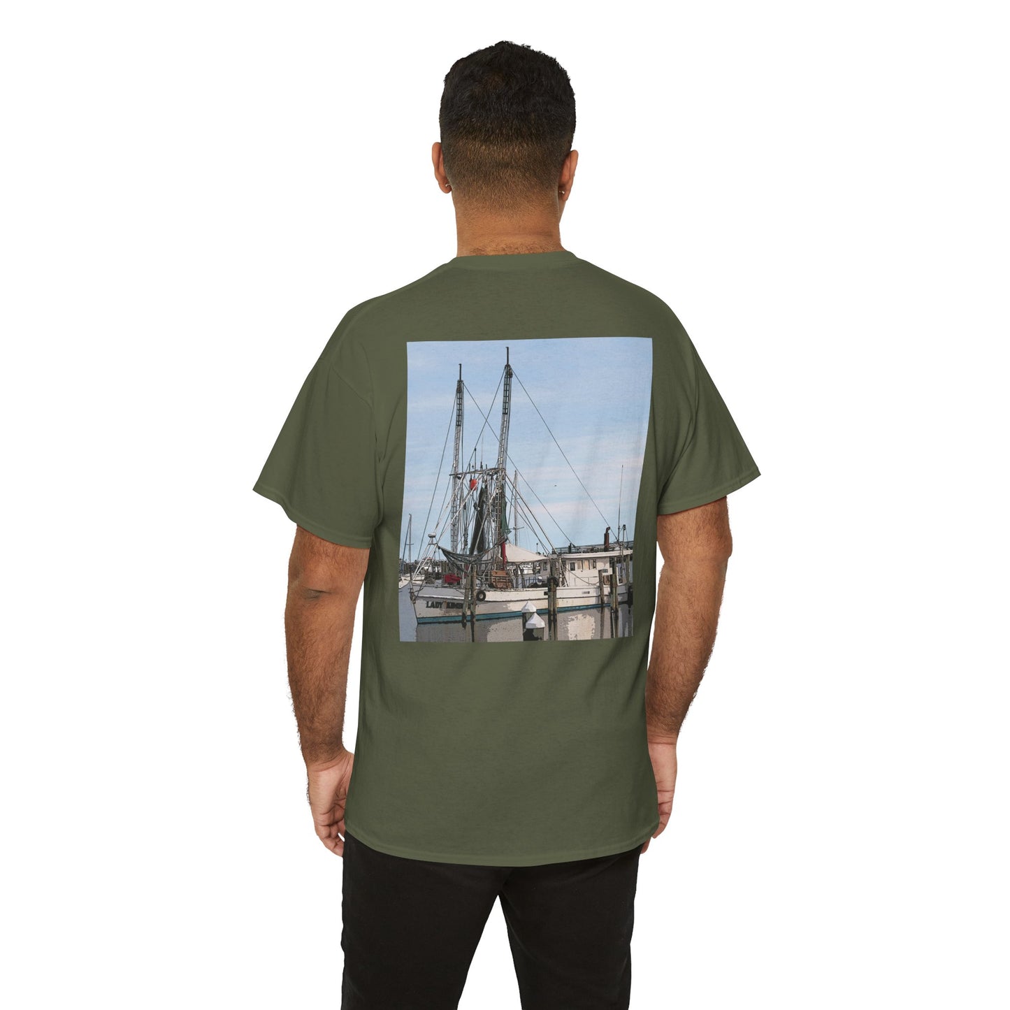 Shrimp Boat- Amazing Unisex Heavy Cotton Short Sleeve Tee Shirts!