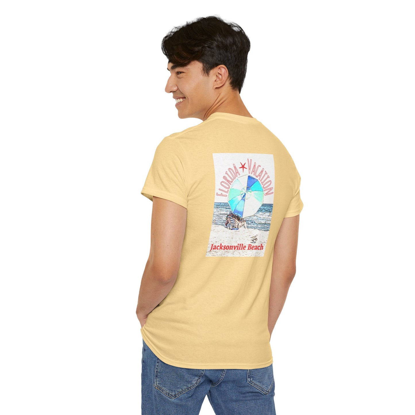 Florida Vacation Jacksonville - Amazing Unisex Heavy Cotton Short Sleeve Tee Shirts!