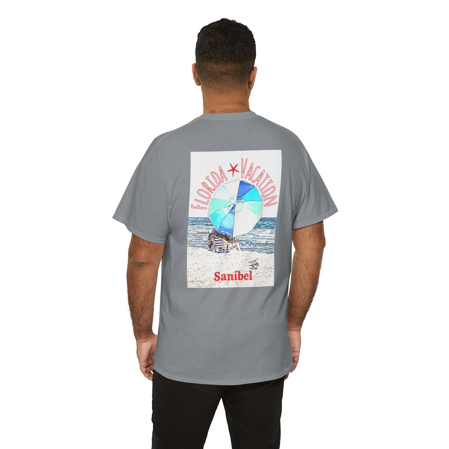 Florida Vacation Sanibel - Amazing Unisex Heavy Cotton Short Sleeve Tee Shirts!