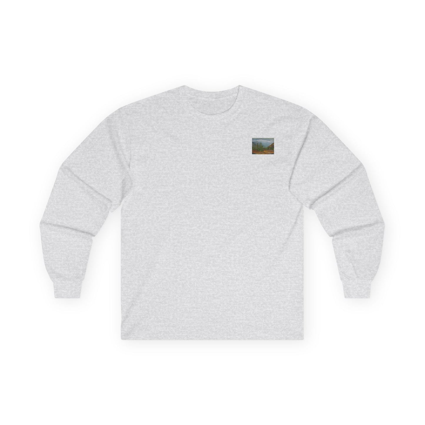 "Rocky Mountain's Shadows" Long Sleeve Casual Unisex Tee Shirt
