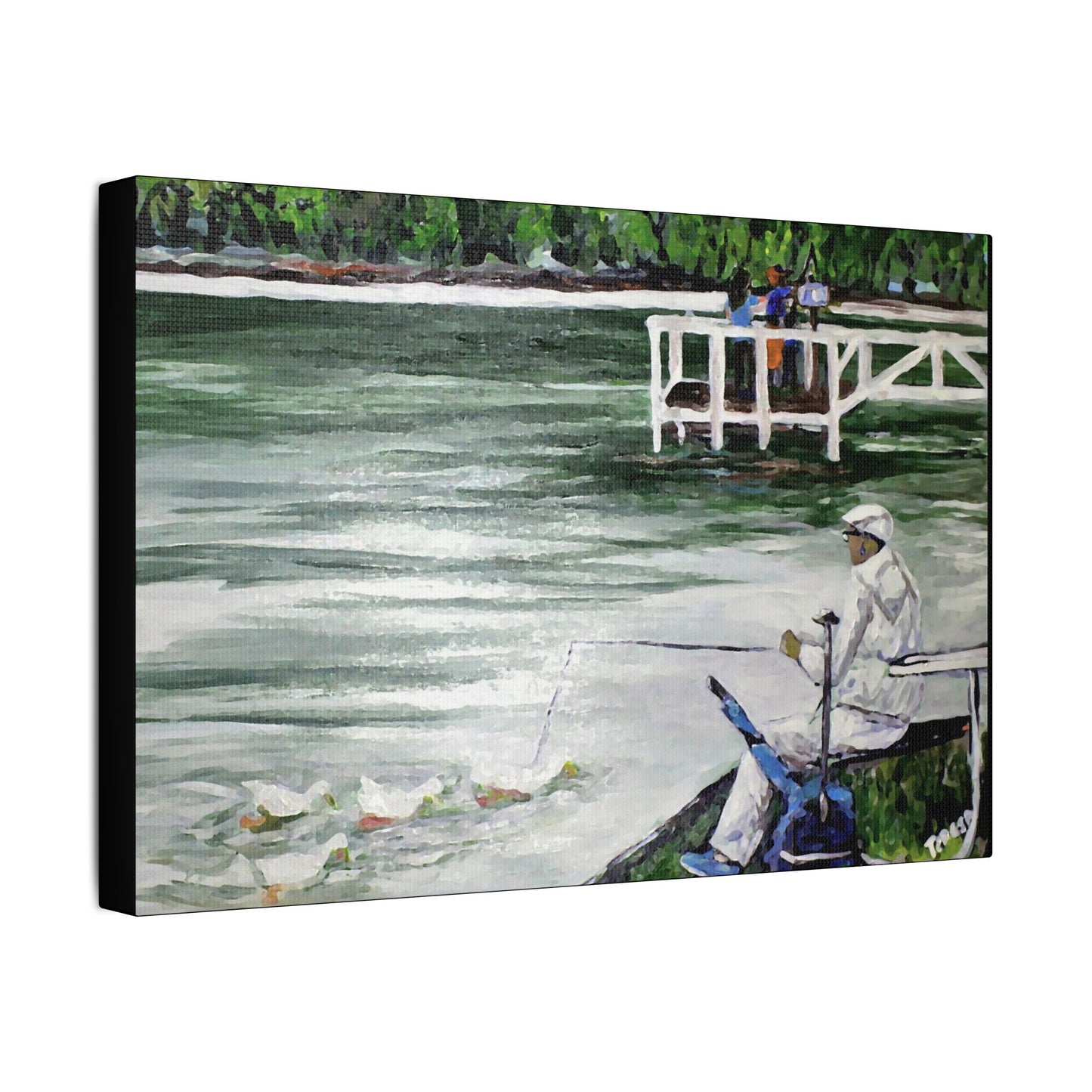 Family Life Fun- Art- Gallery Wrapped- Satin Stretched Canvas Gallery Wraps - No Frame Needed