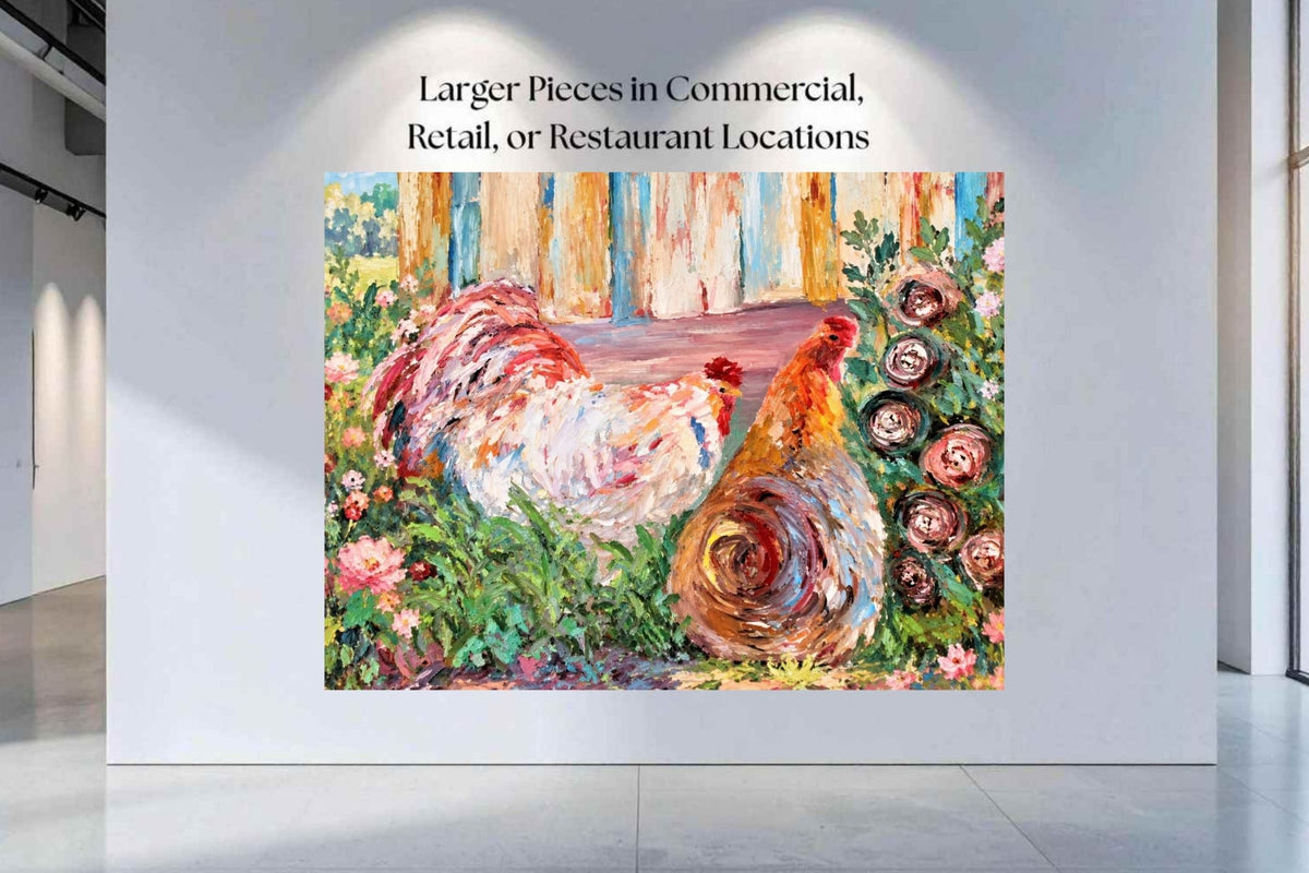 Fancy Feathers and Flowers-Animal-Prints, Canvas, Wood, or Metal Art