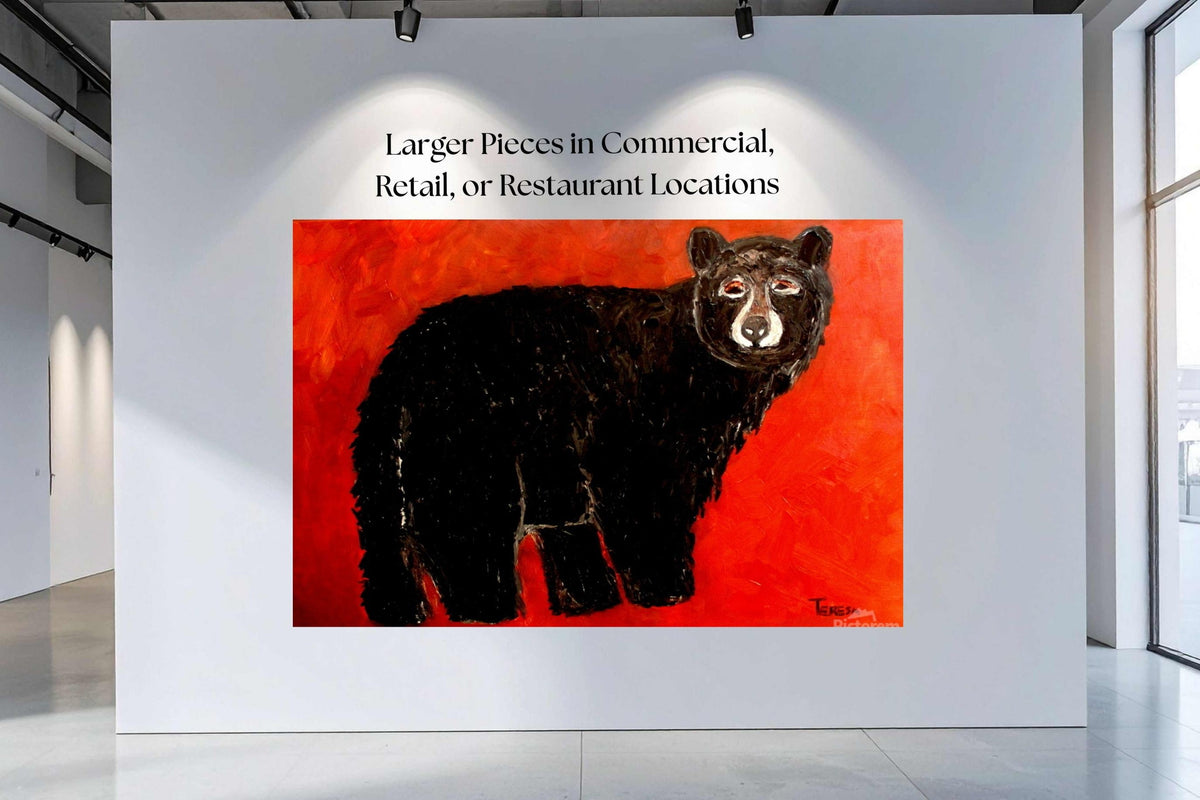 Black Mountain Bear| Animal Art| Prints, Canvas, Wood, or Metal Art