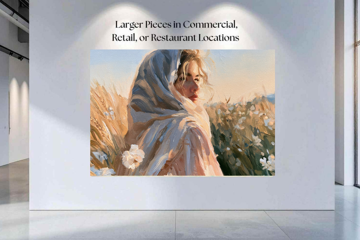 Lovely Woman | Vintage Farm Girl Art Print | Golden Wheat Field | Rustic Country Wall Art | Giclee Paper Canvas Wood & Metal