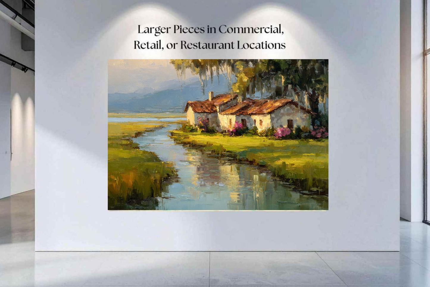Spanish Moss Cottage |Impressionist Print| Lowcountry Marsh Print| Southern Coastal Wall Art| Giclée on Canvas, Wood, Metal & Fine Art Paper