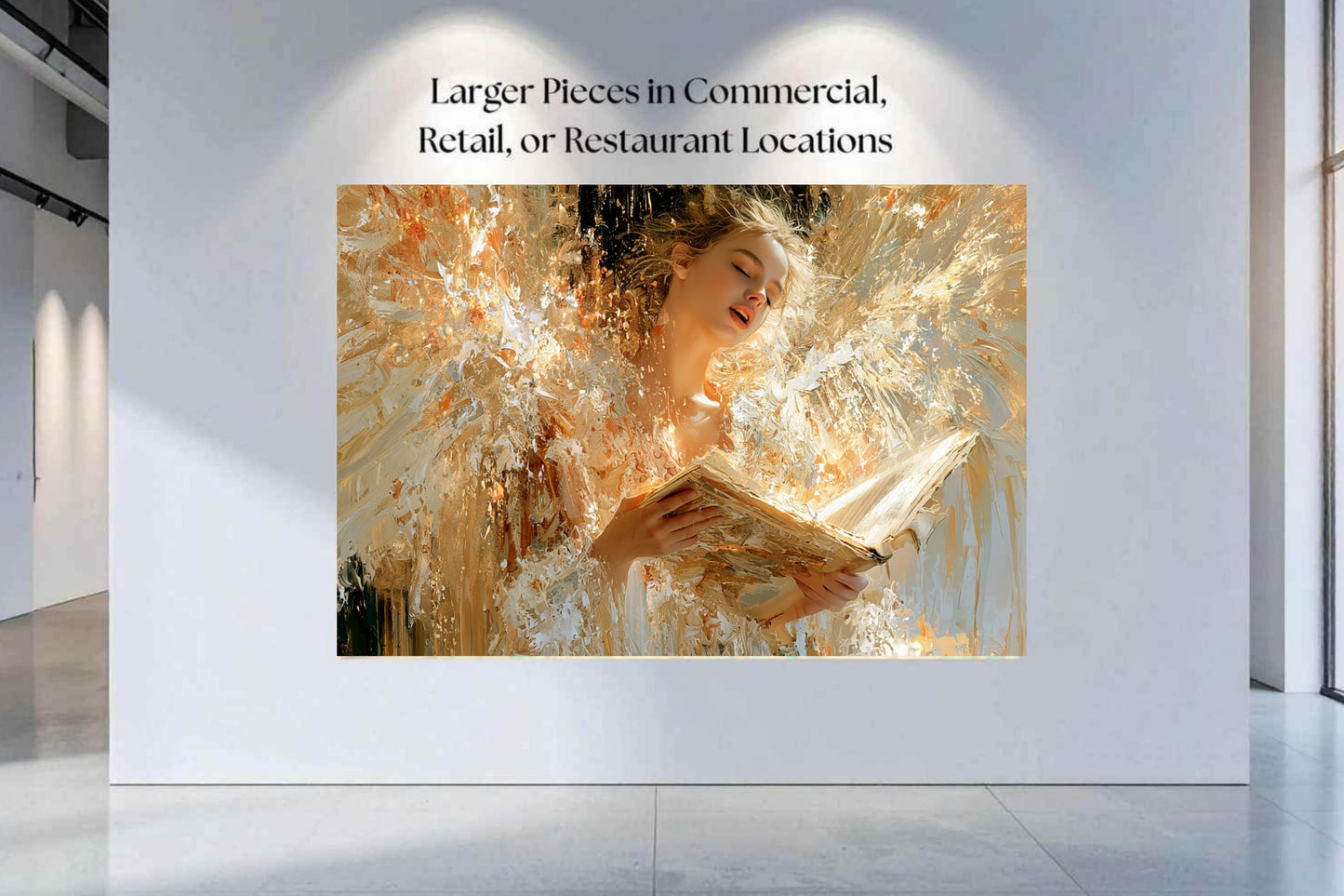 Song Of Heaven | Singing Angel Art | Christian Wall Decor | Angel Hymn Art | Inspirational Faith Art