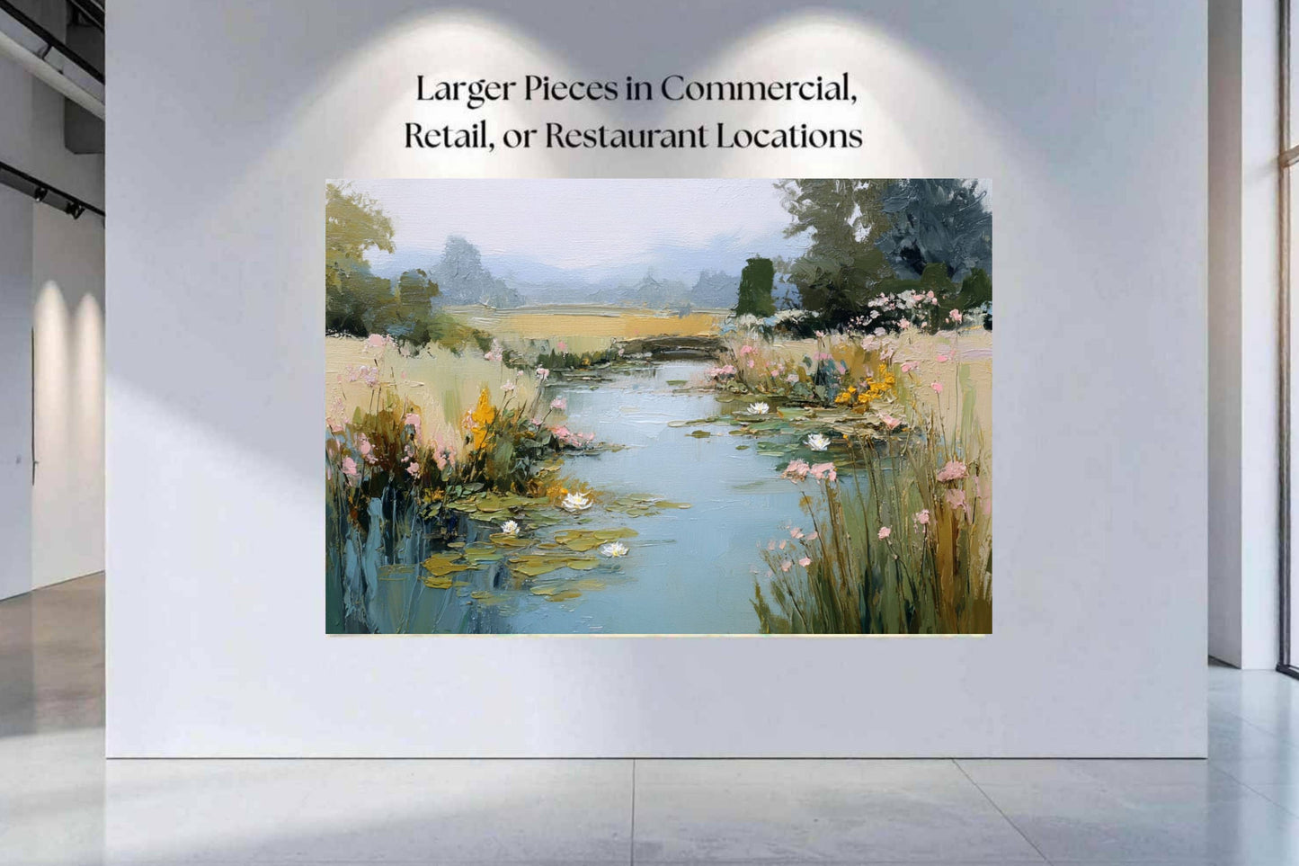 The Lily Pond| Impressionist Print| Water Garden Art| Lily Pad Pond Print| Giclee Paper- Wood- Metal- Canvas