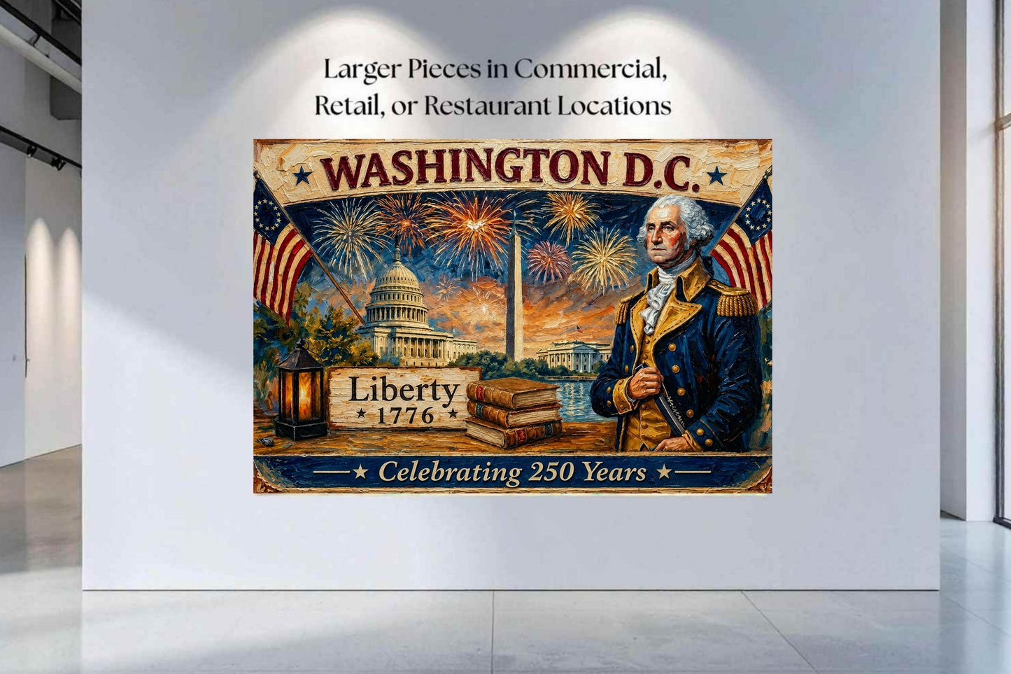 Washington DC- Celebrating 250 Years of Liberty| Patriotic Print| Fireworks Art| Prints, Canvas, Wood, or Metal Art