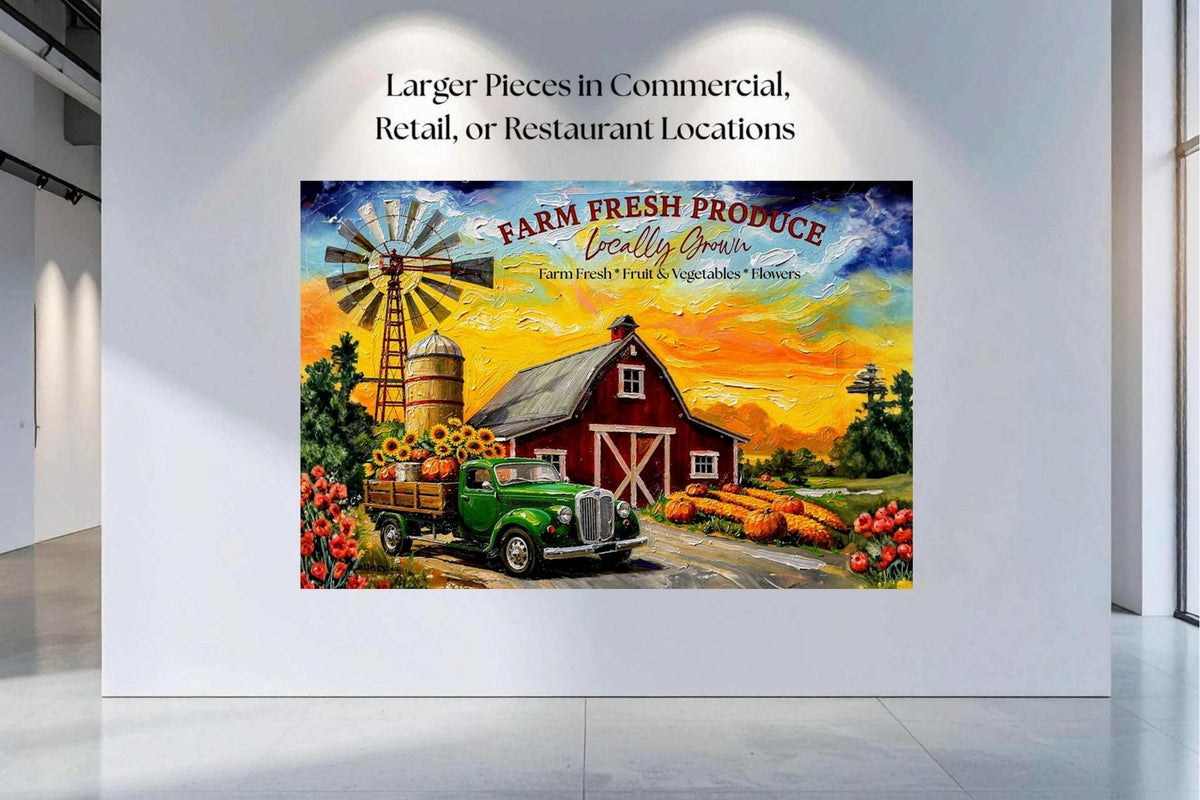 Fresh Grown Produce| Art Prints and Canvases. Giclee Paper- Wood-Metal- Canvas
