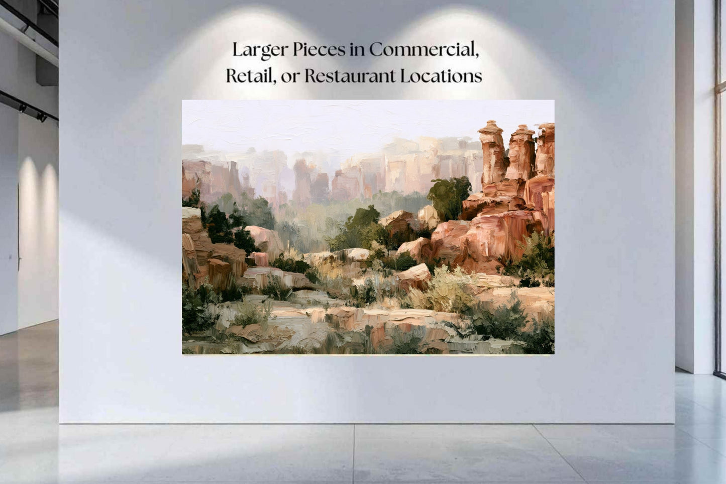 Utah Canyon Morning | Impressionist Desert Landscape Art | Giclee Paper • Wood • Metal • Canvas
