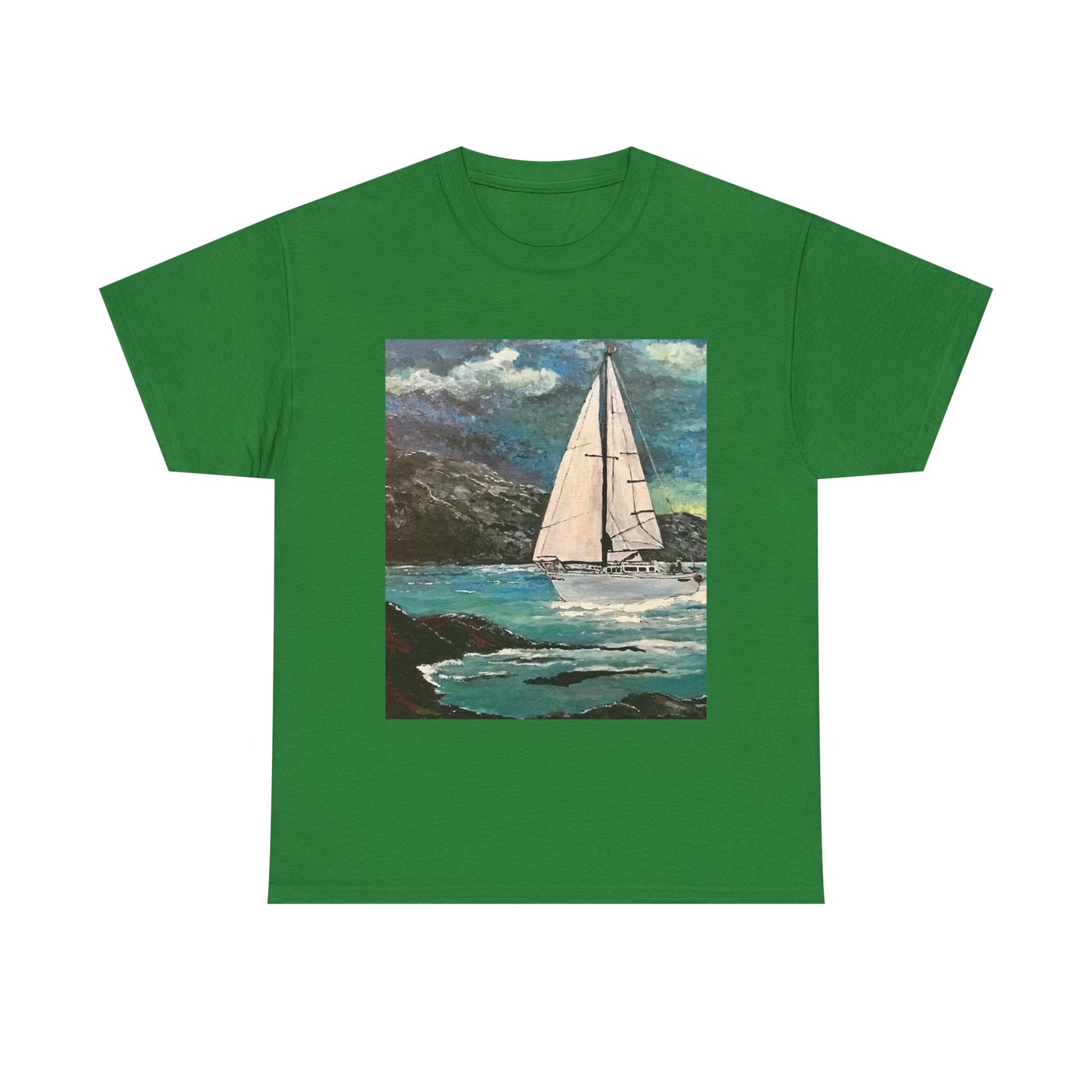 Tropical Sailing - Amazing Unisex Heavy Cotton Short Sleeve Tee Shirts!