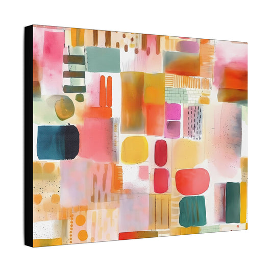 Abstract Space- Art- Gallery Wrapped- Satin Stretched Canvas Gallery Wraps - No Frame Needed