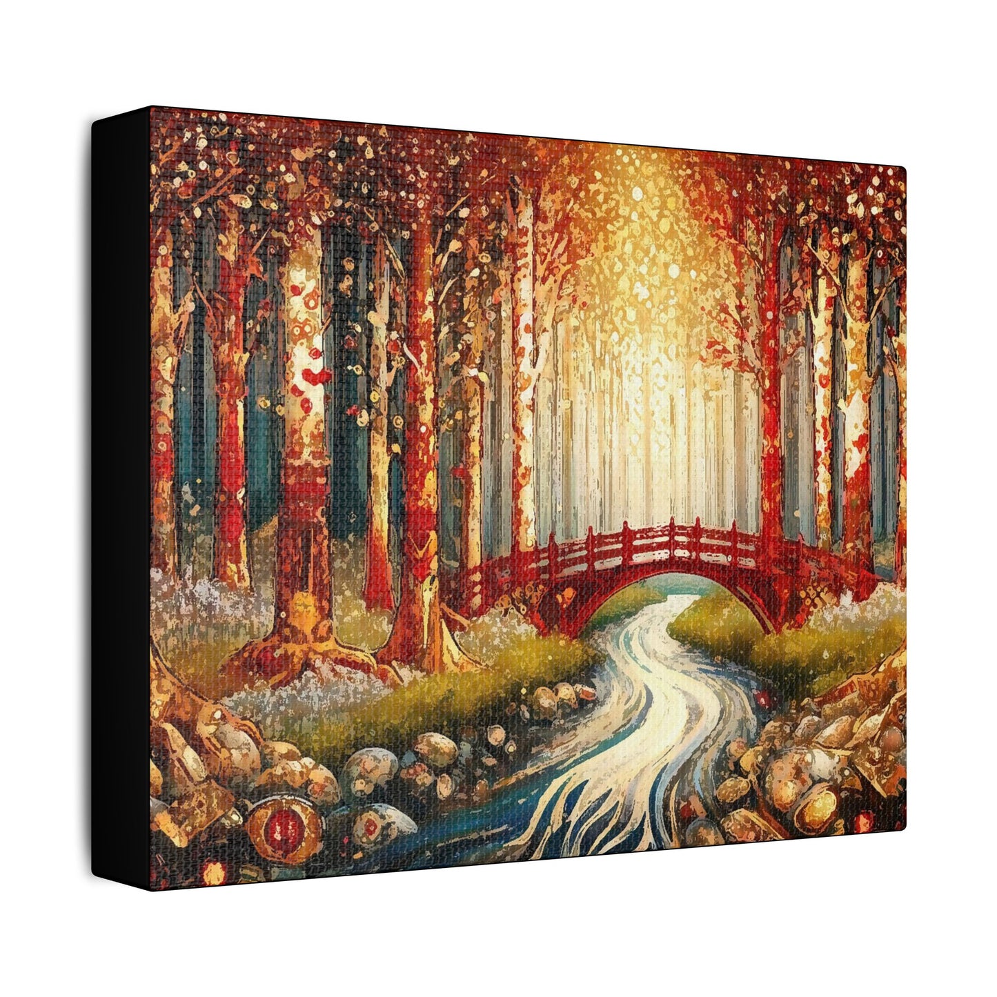 Magical Forest- Art- Gallery Wrapped- Satin Stretched Canvas Gallery Wraps - No Frame Needed