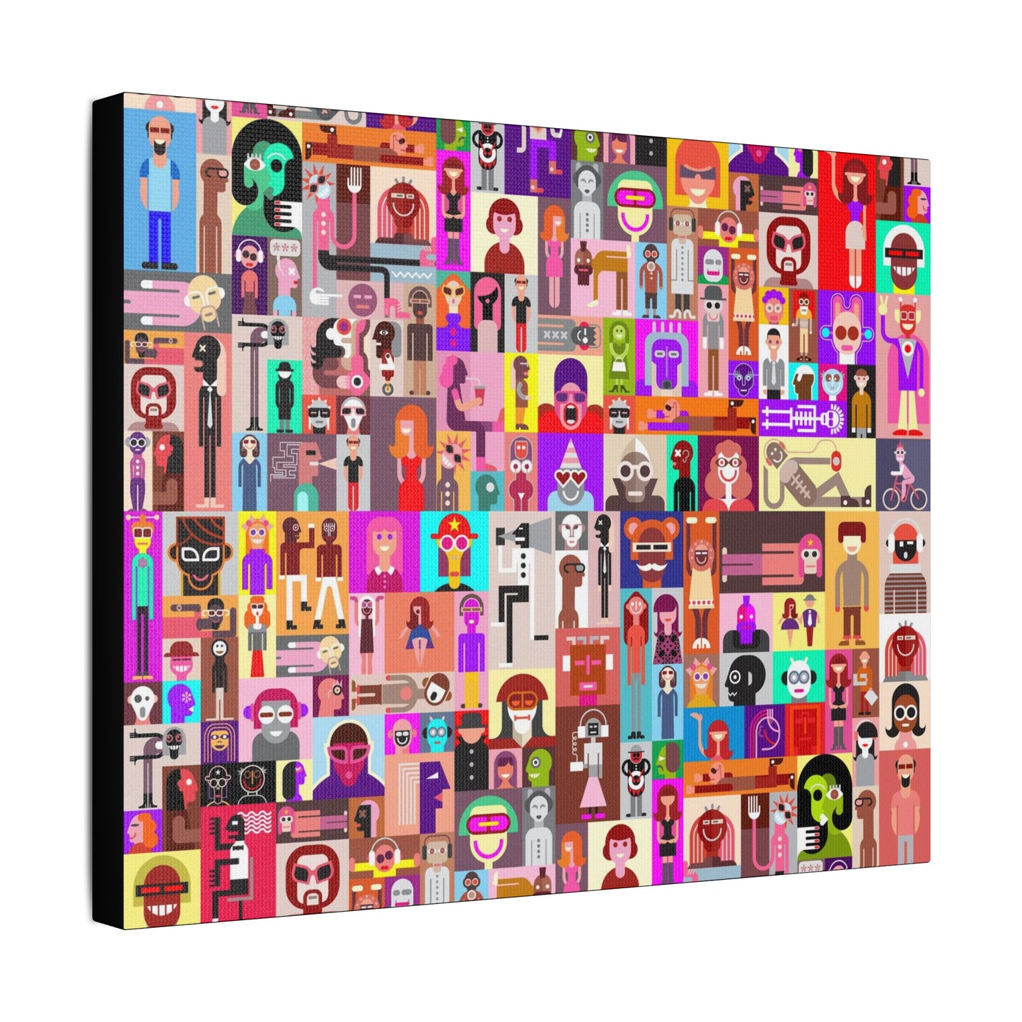 Portraits Art- Gallery Wrapped- Satin Stretched Canvas Gallery Wraps - No Frame Needed