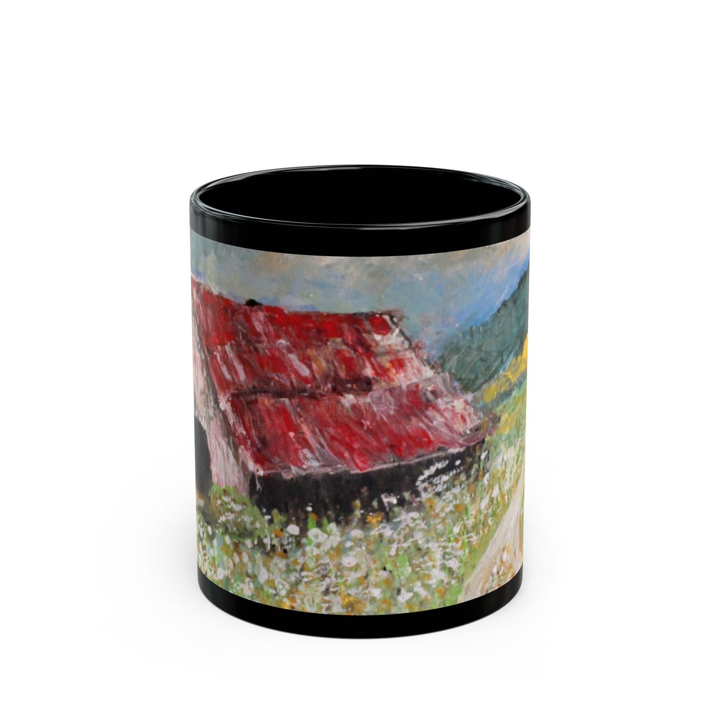 Georgia Cotton- 11 oz or 15 oz Ceramic Black Mugs